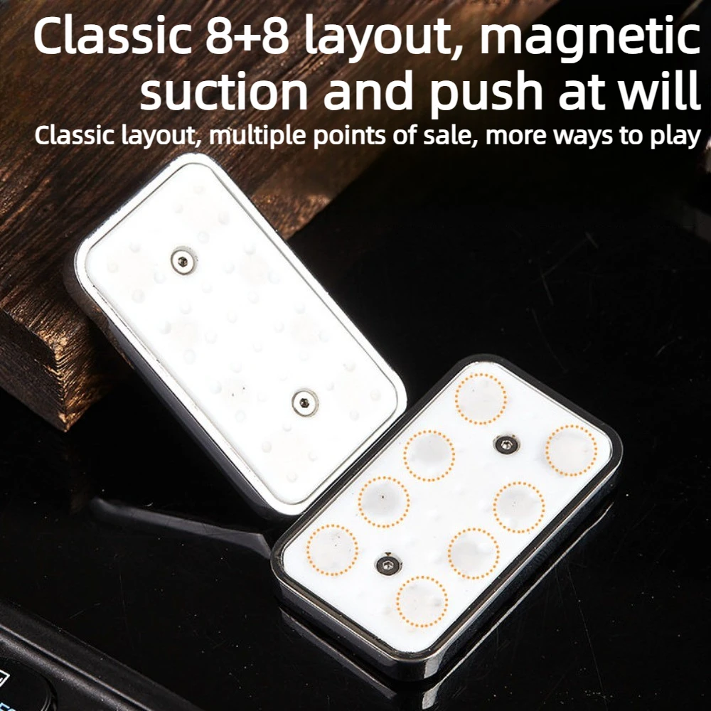 XHEDC المغناطيسي لانهائي موقف سبائك الألومنيوم إصبع دفع بطاقة سطح المكتب الضغط لعبة هدية