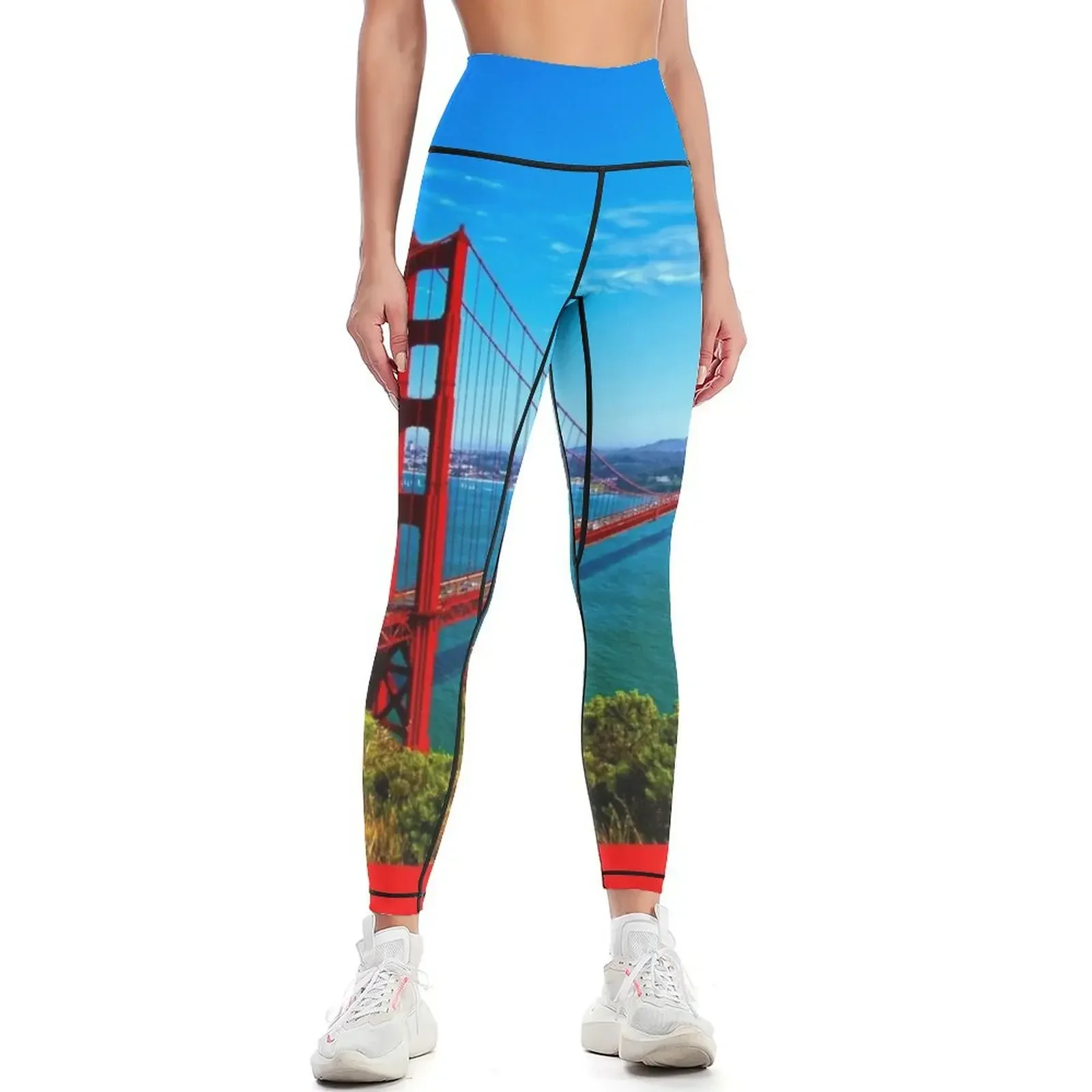 

Golden Gate Leggings sport legging sportswear woman gym 2025 Female legging pants gym wear Womens Leggings