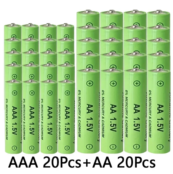 1,5V AA+AAA Ni Mh oplaadbare batterij, AAA Alkaline 3800-3000Mah, voor zaklampen, speelgoed, klokken, MP3, nikkel-waterstofbatterijen