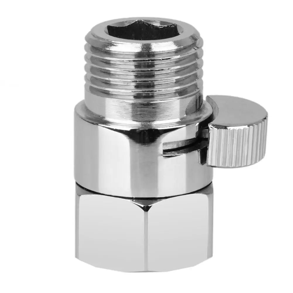Full Brass G1/2" Flow Quick Control Shut-off Valve For Shower Head Hand Showers Bidet Sprayers Water Saving
