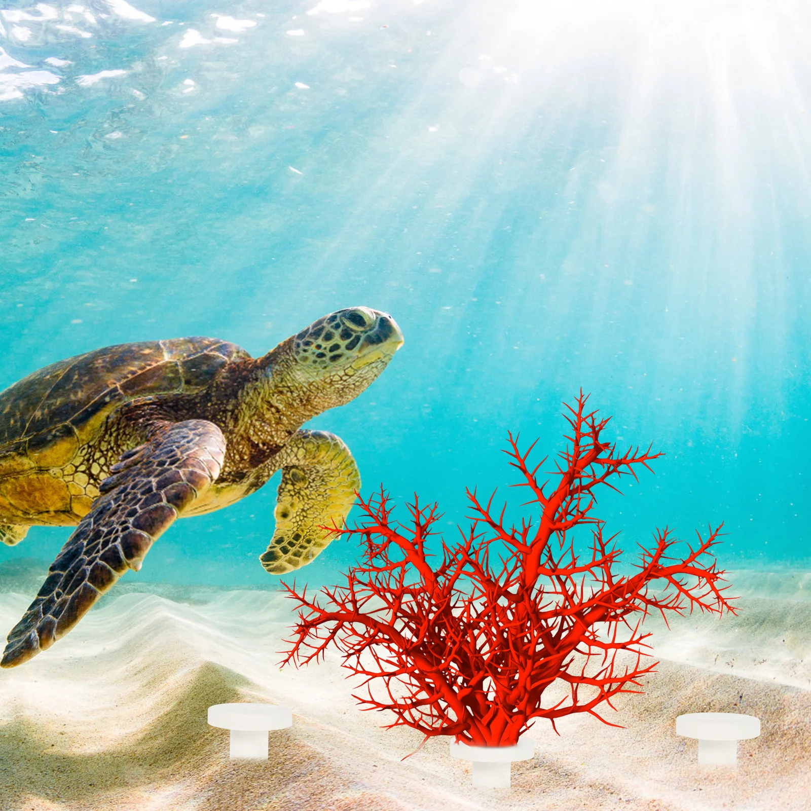 

Aquarium Coral Frag Rack Ceramic Holder Base Magnetic Tank Bracket Fish Tank Stand Supplies Kit for Coral Farming and Display