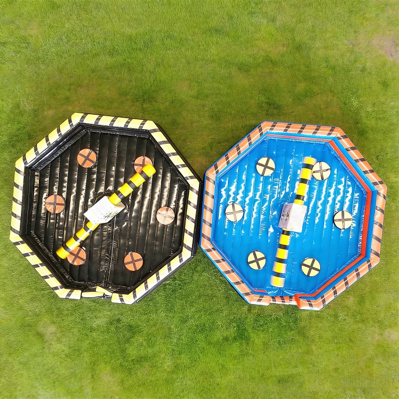 Inflatable Rotating Arm Challenge, Giant Wipeout Obstacle Course, Party Event Game, Sports Entertainment Inflatable Toy