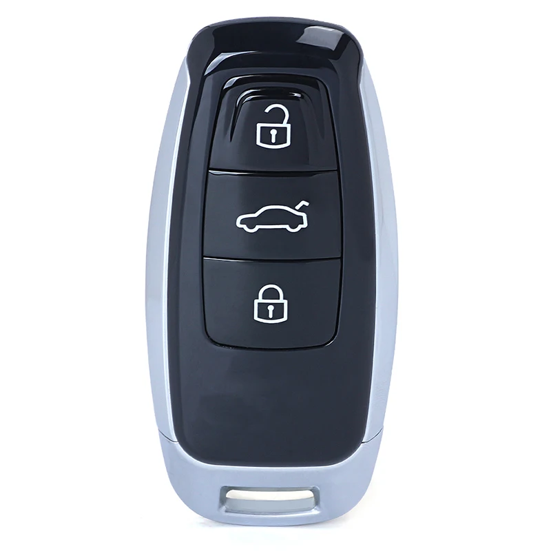 KEYECU farby sprawa dla Audi A3 A4 A6 A8 Q2 Q3 Q5 Q7 R3 RS3 RS5 TT zmodyfikowany pilot z kluczem powłoki klosz do Audi Keyless Go modele