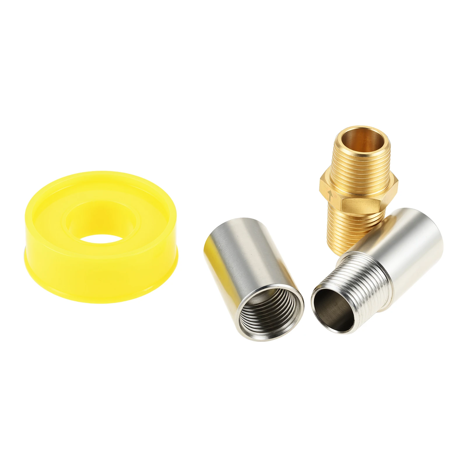1 Set 1/2 Inch NPT Propane Fire Pit Flame Air Mixer Orifice Nozzle Valve Jet with Sealing Tape for 60000 BTU Burner Fireplace