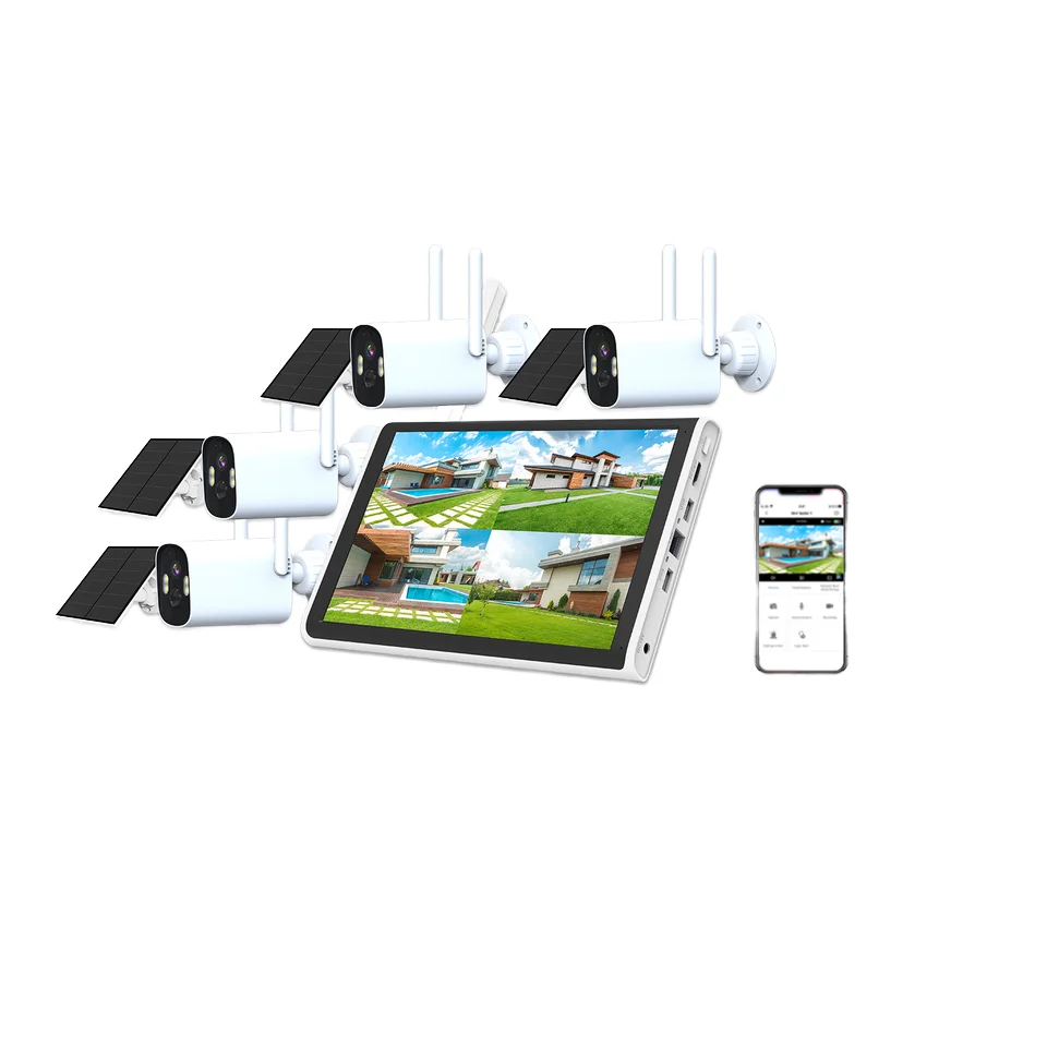2025 New WIFI NVR Security CCTV Camera System Video System Auto Tracking Wireless Outdoor Camera Kit