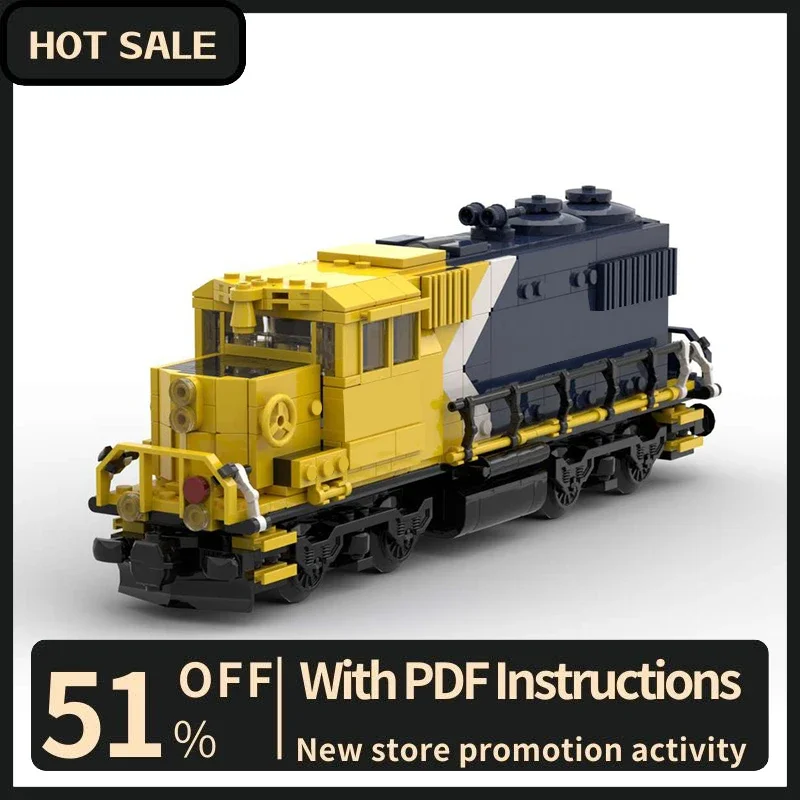 

Новинка, 619 шт., хит продаж, классический технический поезд Ontario Northland Emd Gp38, модель строительных блоков, креативные идеи «сделай сам», детская игрушка, подарок на день рождения