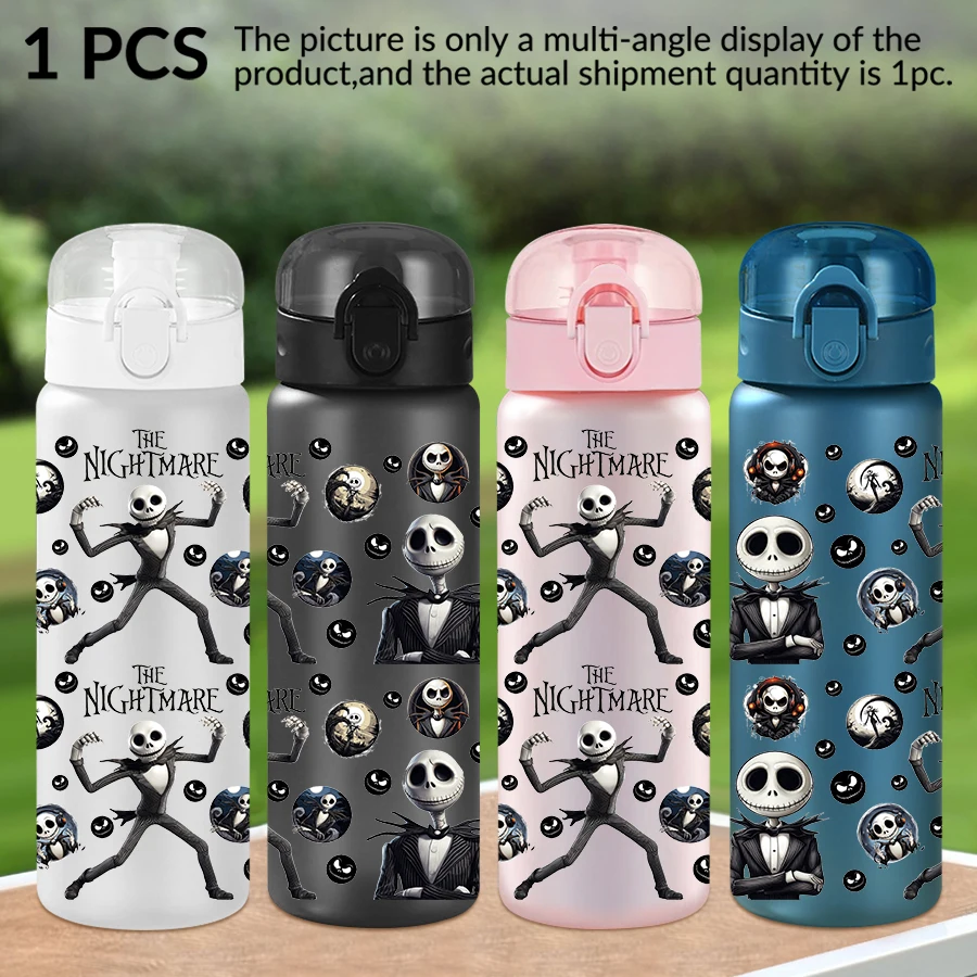 

1Pc Disney skull pumpkin pattern 26oz plastic water bottle outdoor sports water cup birthday/homecoming gift