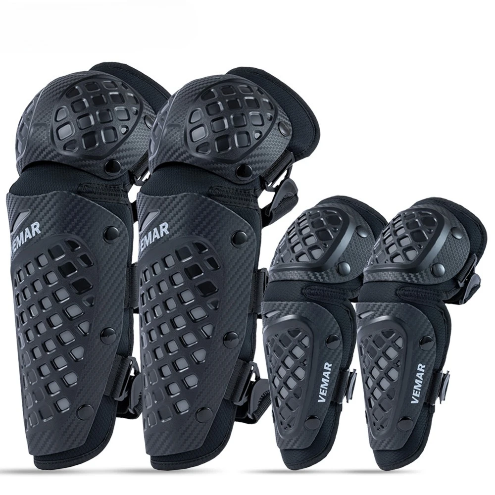 

Motorcycle Leg Guards Knee Elbow Pads Protective Gear Mesh Breathable Summer Riding Equipment for Men Women All Season Riding