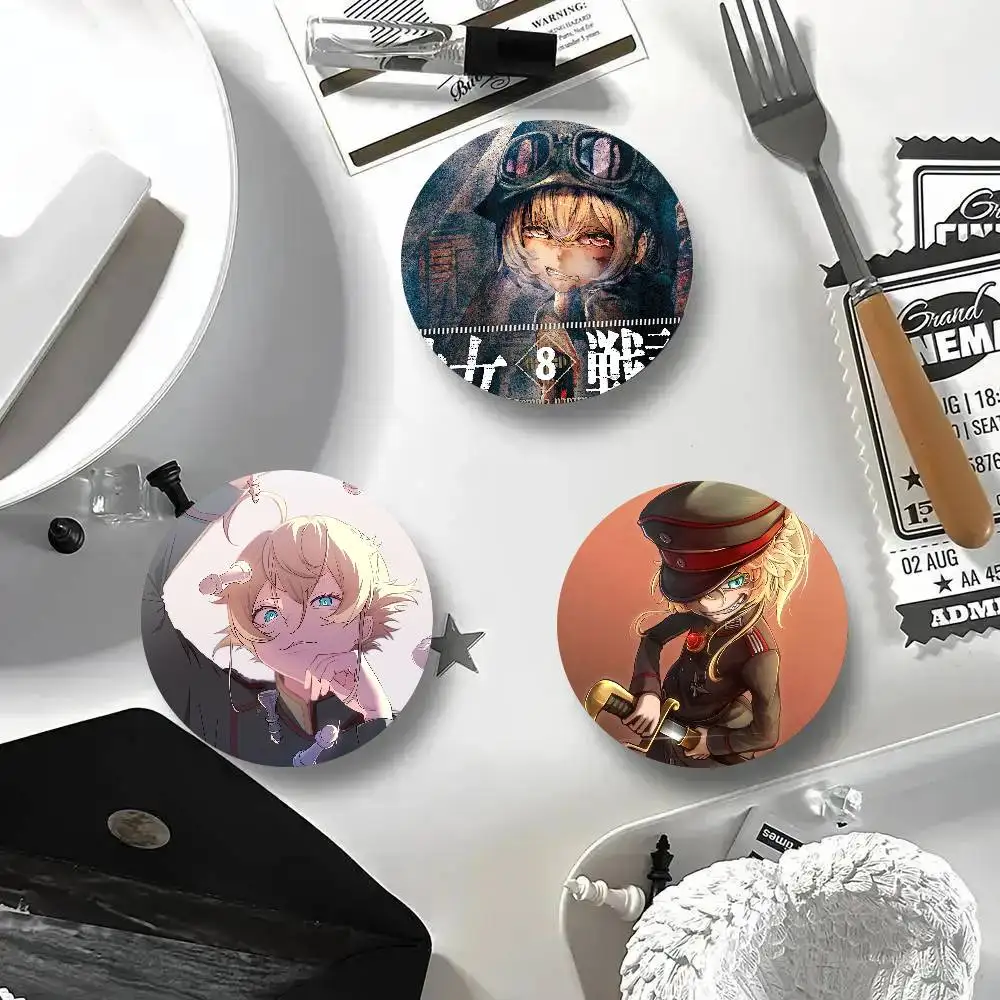 Saga Of T-Tanya The Evil Anime Cartoon Style Badge Brooches On Backpack Decoration Round Enamel Pins For Accessorys