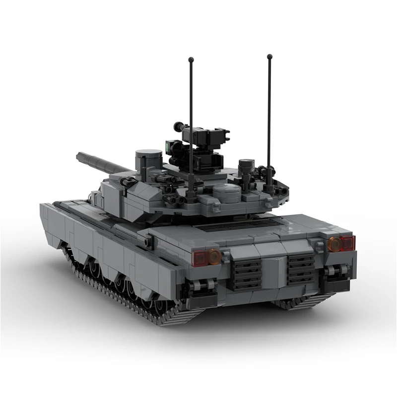 MOC 전쟁 장비 Abrams X 현대 군사 탱크 모델 DIY 조립 빌딩 블록 장난감 어린이 생일 선물