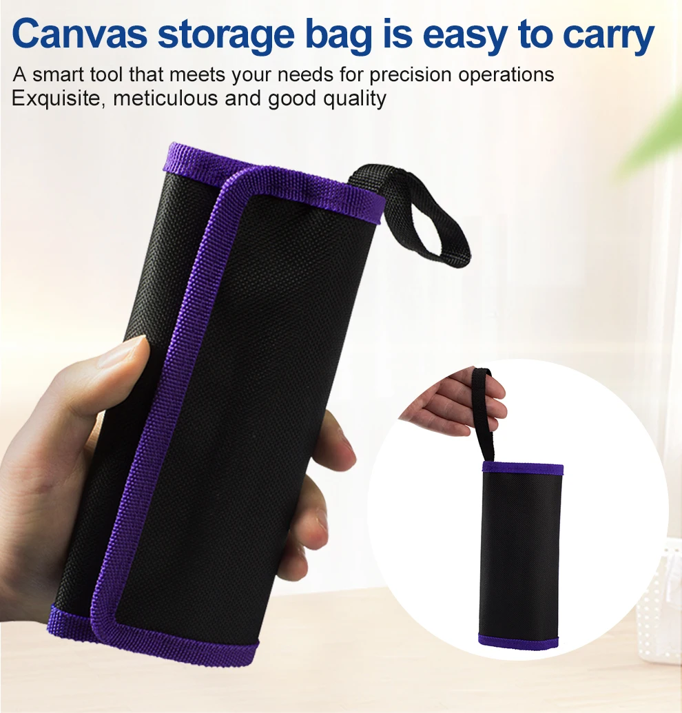 Imagem -05 - Pinças de Grupo Precisão Curvo Reto Ferramentas de Reparação Manutenção Profissional Industrial 10 Pcs Bolsa Aço Inoxidável