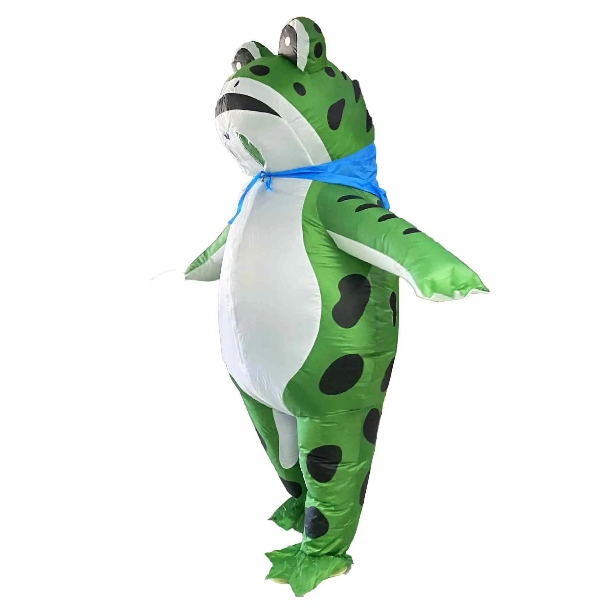 Kostium dmuchany żaba dla dorosłych, zabawny strój zwierzęcy na całe ciało, unisex, na Boże Narodzenie, Święto Dziękczynienia, karnawał, cosplay (155-190 cm)