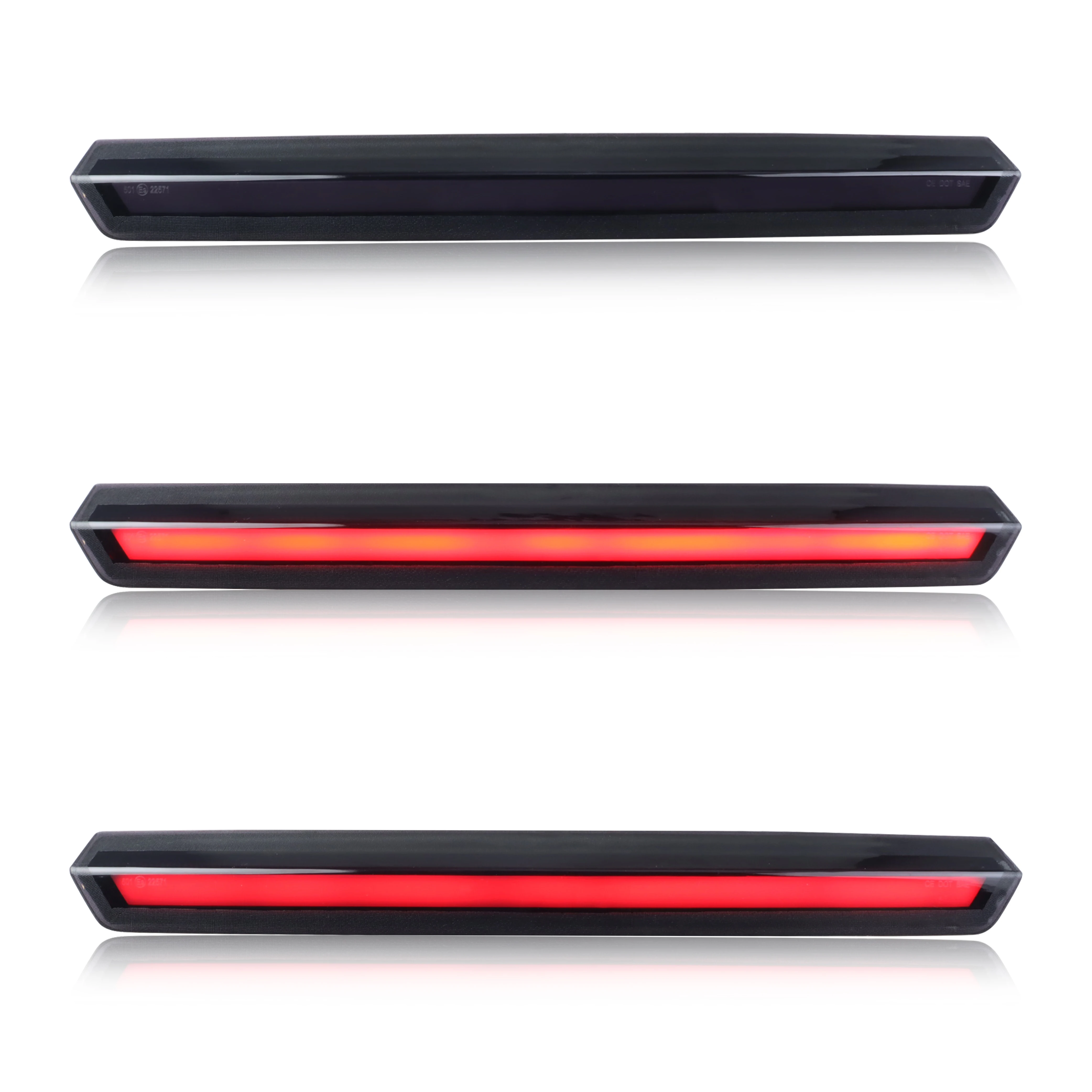 1Pcs Rear Tail Light 3rd Third Brake Light Stop Light Red LED For 2015 2016 2017 2018 2019 2020 Chevrolet Tahoe Suburban 3500HD