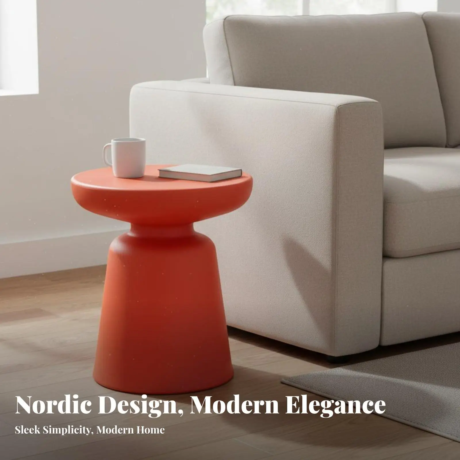 Small Round Table for Living Room Modern Sofa Side Table Cute Furniture for Bedroom Balcony Decor