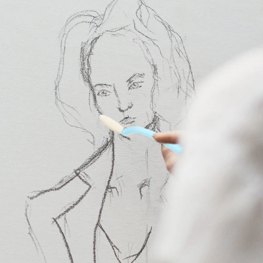 

1Set Sketch Sponge Wiper Durable Plastic Art Blenders Set Beginners Professional Sketching Drawing Supplies Artists Tool Pens