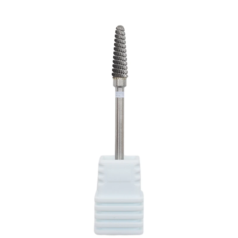 Nowy! L04 Spiral Carbide wiertło do paznokci 3/32 "frez do Manicure obrotowy rzep paznokci bity akcesoria do wiertarki elektrycznej narzędzie