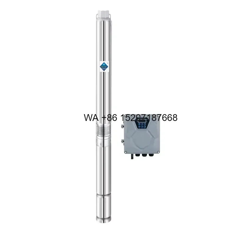 Wmwmnu for SN 10m3/h 115m Solar Deep Well Submersible Pump AC/DC Solar Water Pump for Farmland Irrigation