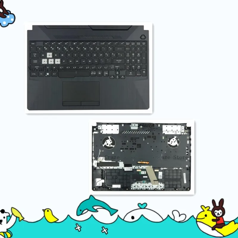 

Новый верхний чехол для упора для рук FA506 FX506 FA506U FX506U с клавиатурой с подсветкой