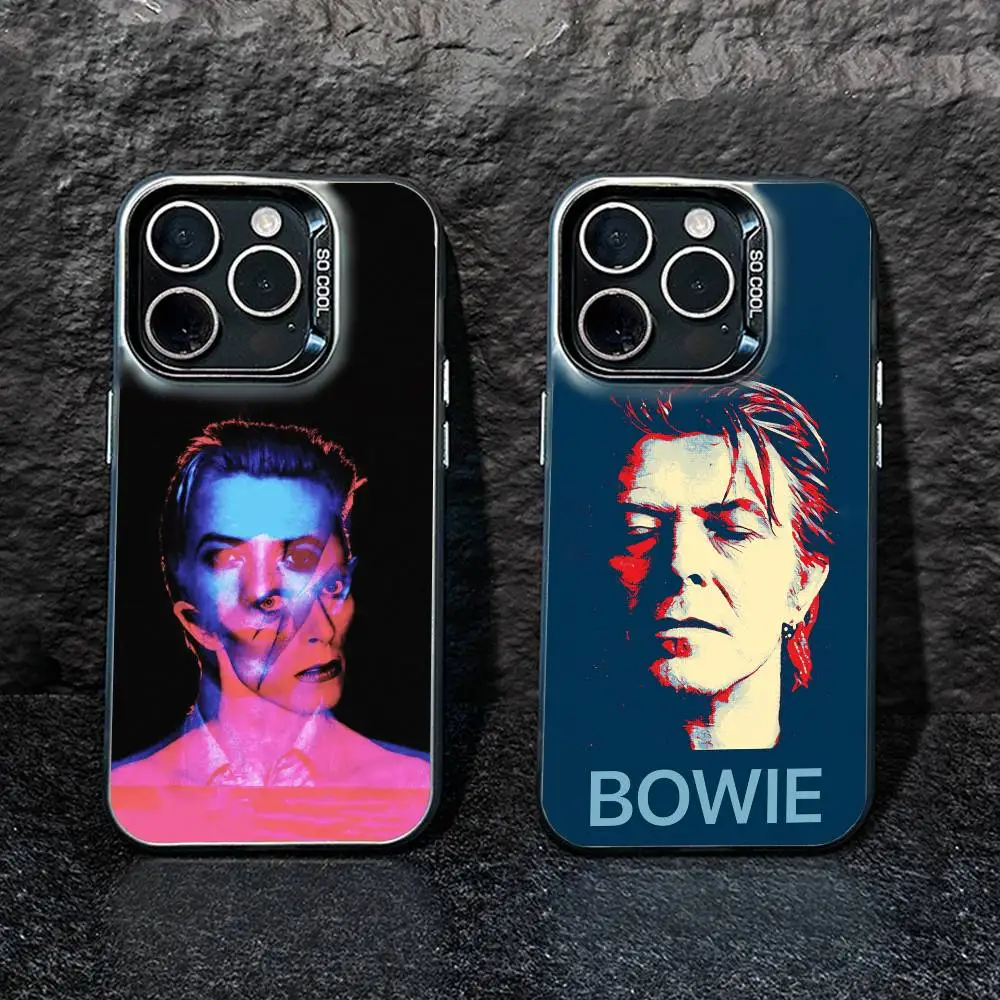 

Singer S-David B-Bowie Phone Case For IPhone 16 17 15 14 12 13 Pro Max Black Color Shockproof Cover
