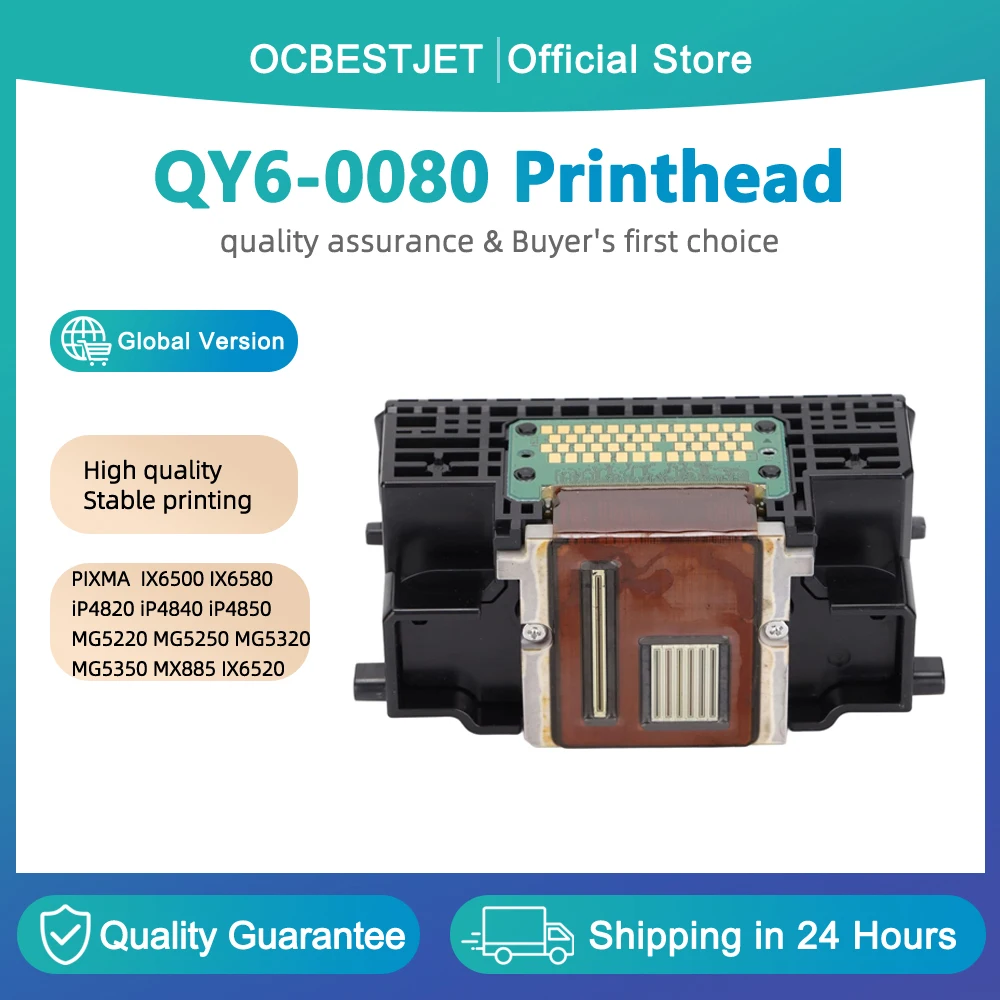 QY6-0080 Printhead for Canon QY6-0080 print head for Canon PIXMA iP4820 iP4840 iP4850 iX6520 iX6550 MX715 MX885 MG5220 MG5250
