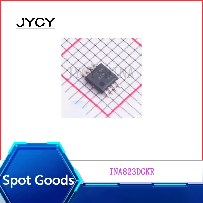 1 unids/lote INA823DGKR nuevo chip IC amplificador de instrumentación de un solo canal 2IVJ en paquete de MSOP-8