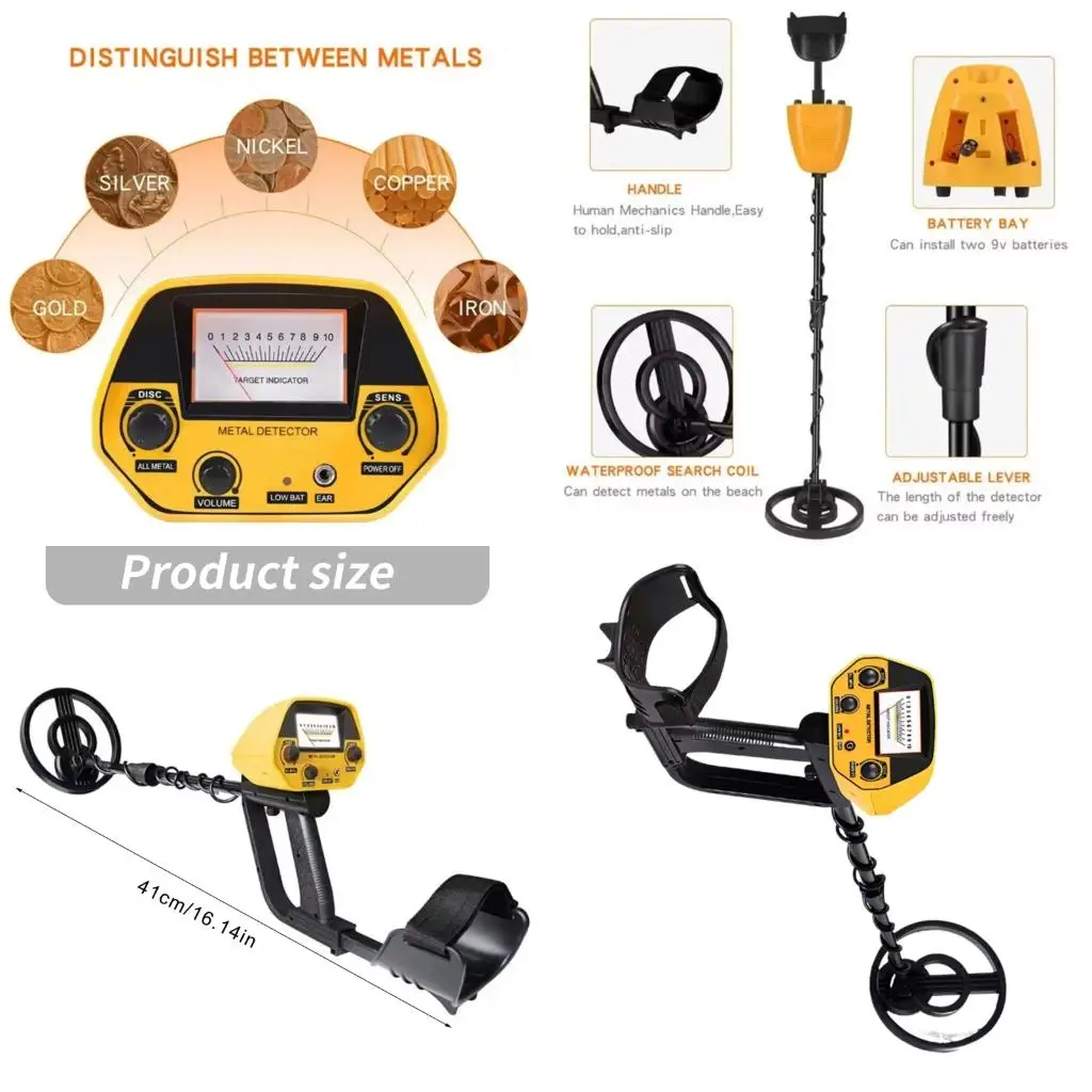 Water Ready Metal Search Tool with Headphone Port, Meter Display, All Metal Search and Discrimination Search for high quality
