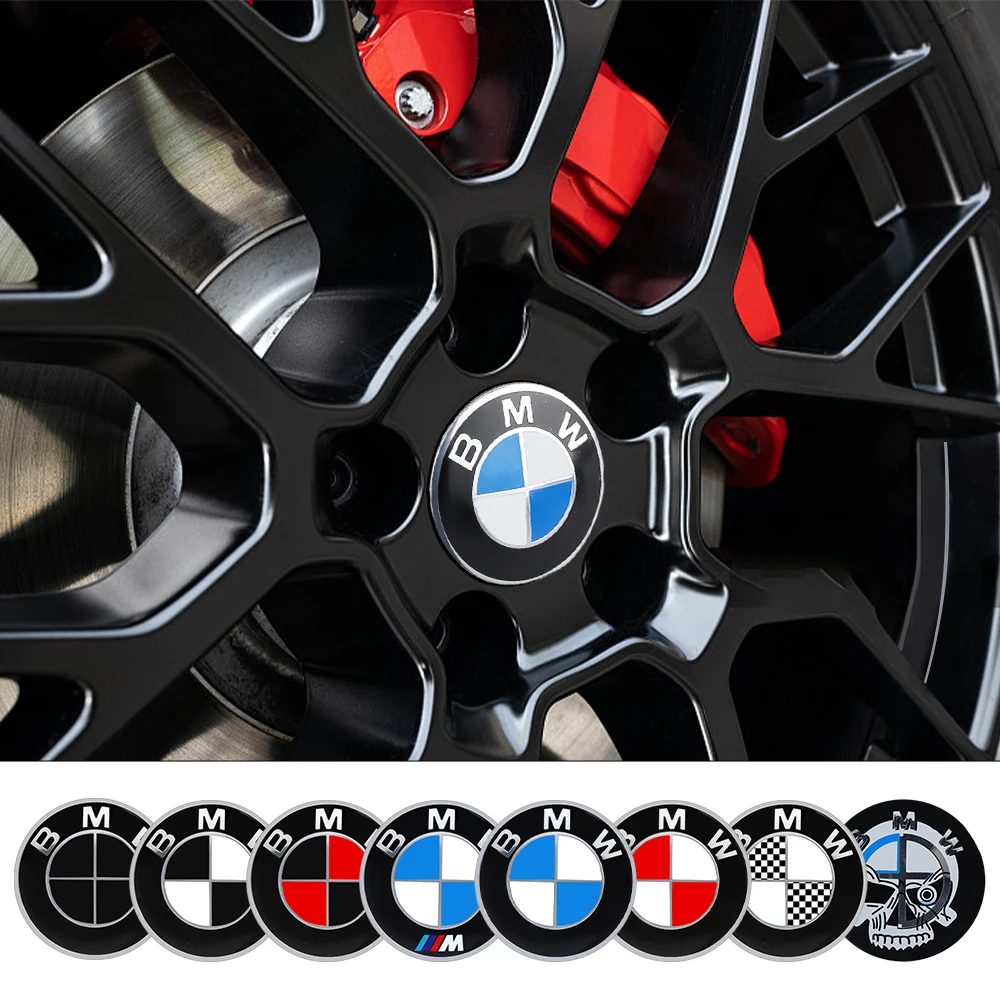 4PCS 56/60/63/65/68mm Emblem Wheel Hub Cap Sticker Car Decoration For BMW M Performance E46 E90 E60 F10 F30 E39 E36 F20 E87 G30