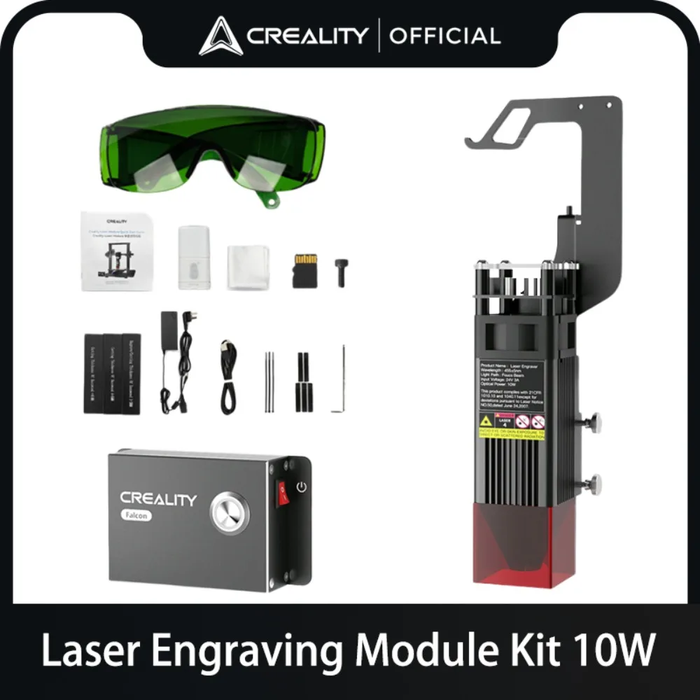 

Creality Laser Engraving Module Kit 10W Strong Compatibility High Precision Power Cutting Capacity 3D Printer Parts Accessories