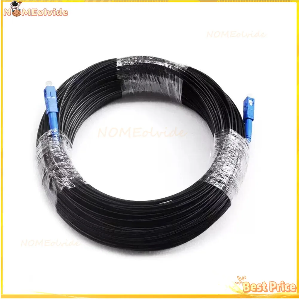 

150M Outdoor SM Drop Patch SC Singlemode Simplex Fiber Patch Cord FTTH Fiber Optic Jumper Cable