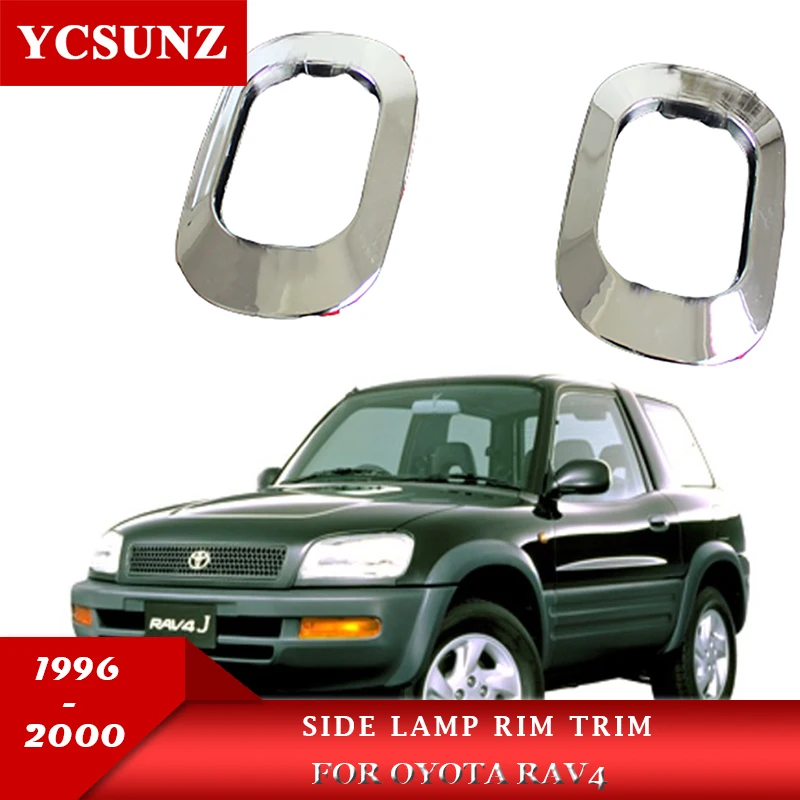 

1996-2000 Chrome Light Protection Side Lamp Rim Trim For Toyota Rav4 1996 1997 1998 1999 2000 Car Styling Ycsunz