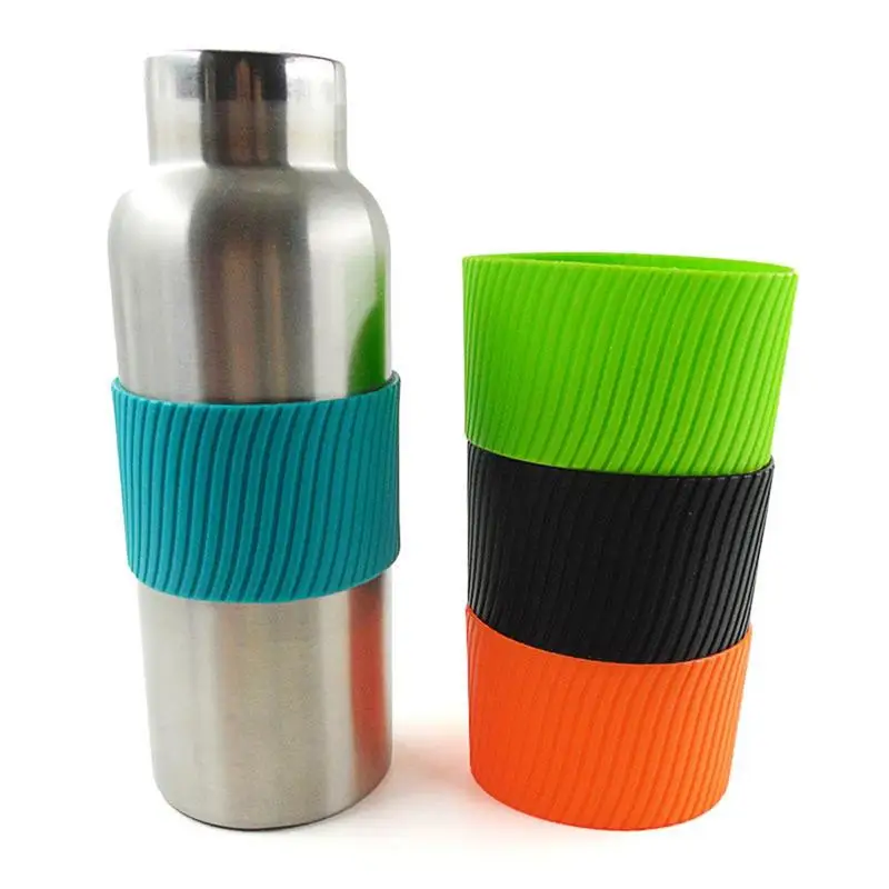 silicone sleeves for mugs Coffee Ceramic cup sleeves non-slip sleeves Reusable cover heat insulation sleeves For Tumblers