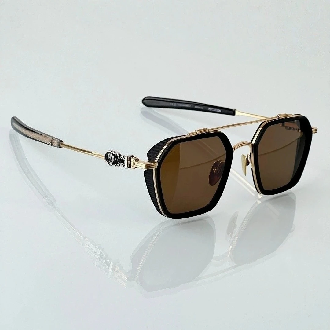 

2025 HOTATION Pilot Retro Sunglasses Unisex Premium Titanium Frame UV400 with Luxury Gift Box Outdoor Driving