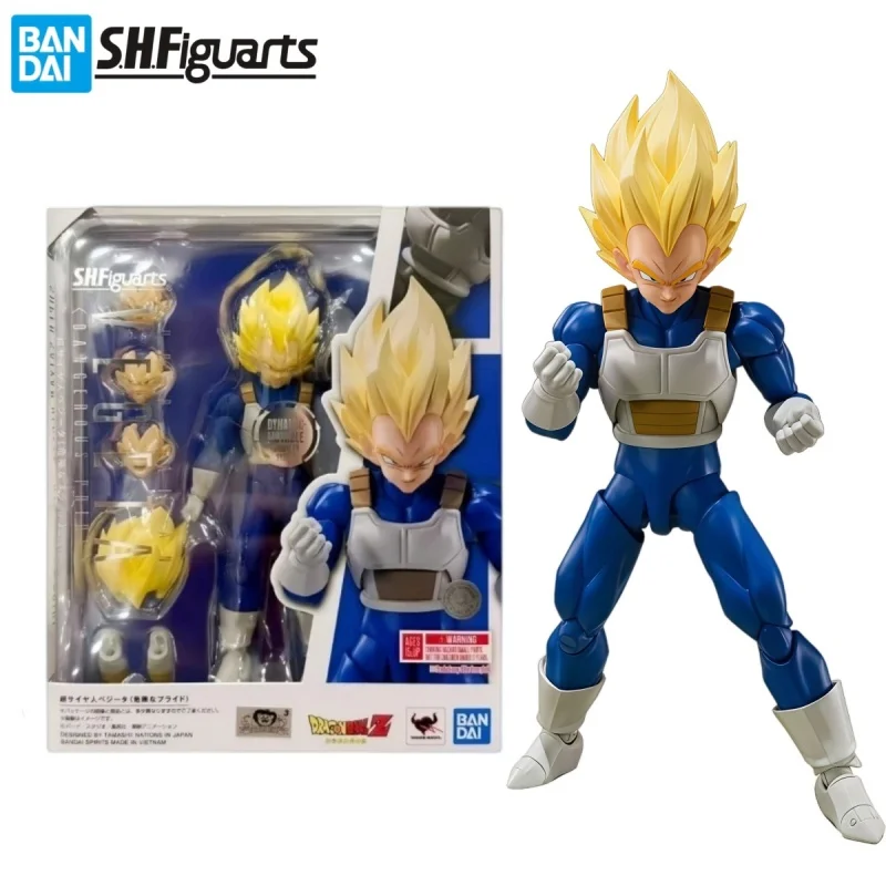 

In Stock 100% Original Bandai S.H.Figuarts Dragon Ball Z Super Saiyan Vegeta Dangerous Pride Movable Action Figure Original Box