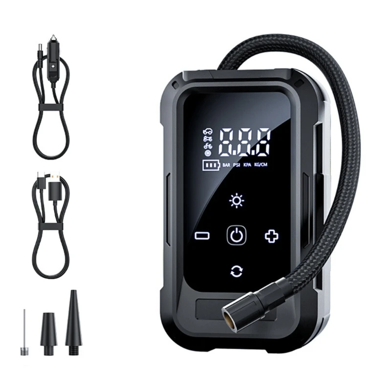 

D0UC Упаковка из 1 постоянного перезаряжаемого вентилятора для шин, интеллектуального быстрого нагнетания, день-ночь, ДАВЛЕНИЕ