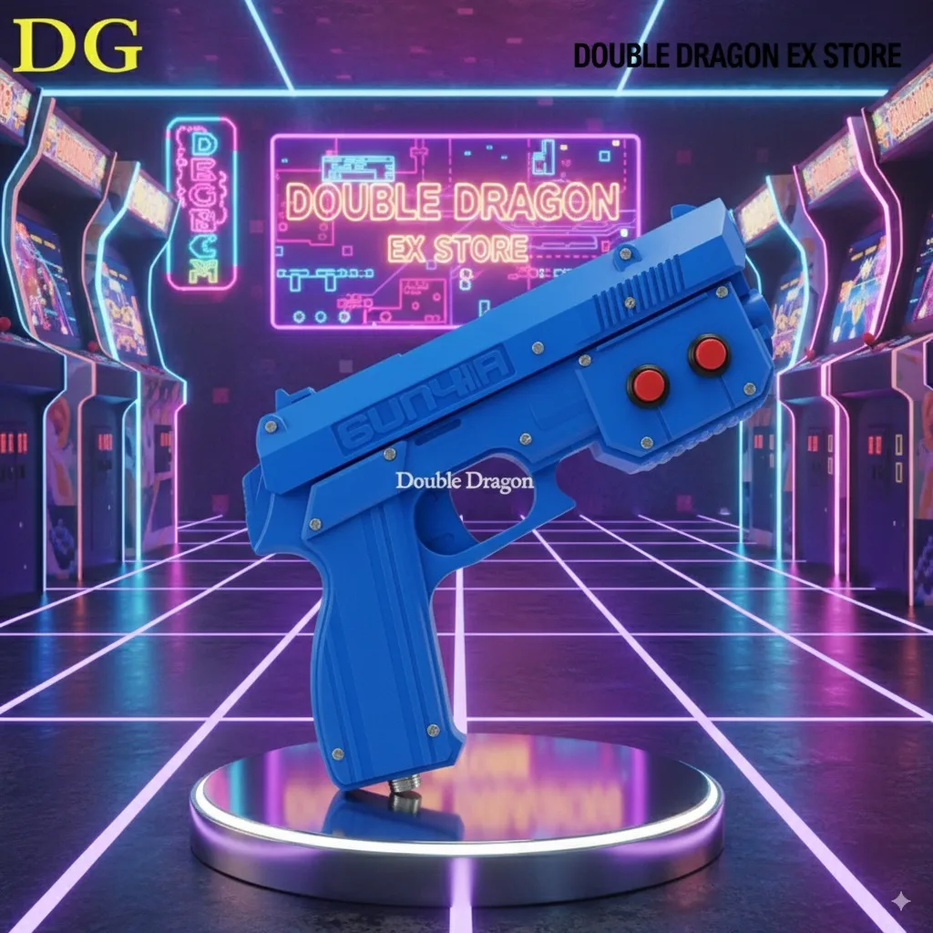 USB PC Light Gun with Infrared Tracking System – Compatible with PS2, PS3, Wii, Arcade Emulators – Electromagnetic Recoil