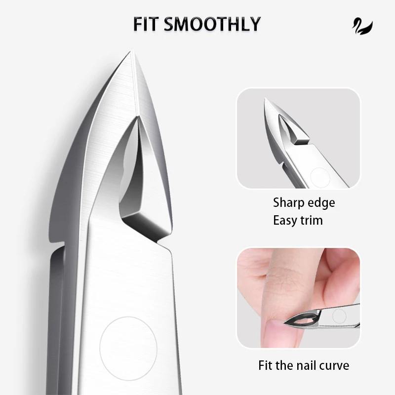 1Pcs Nail Art Cuticle Scissor Nippers Clipper Dead Skin Remover Cut Plier Manicure Stainless Steel Trimming Pedicure Care Tools image 2
