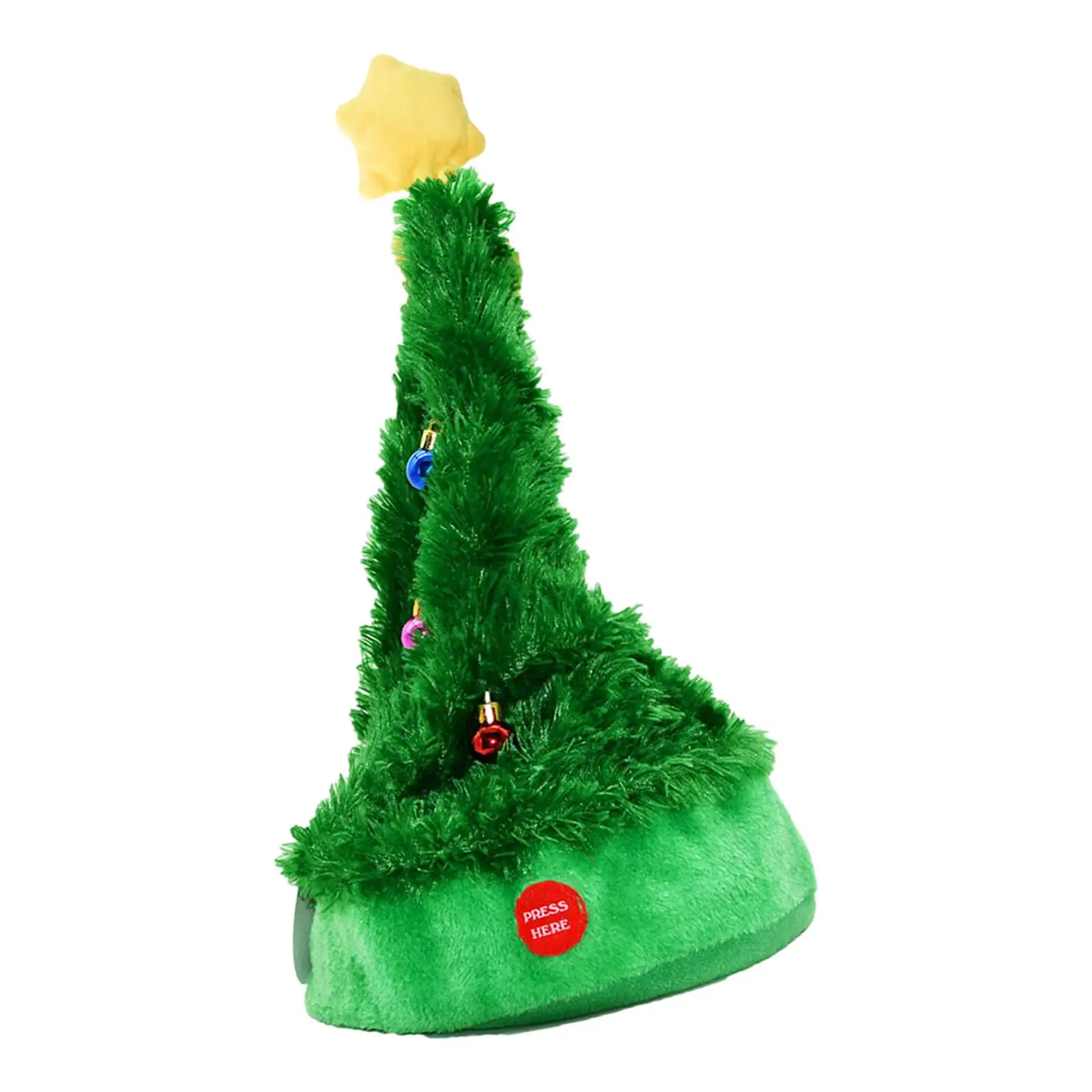 2xDancing Gorro de Papá Noel Árbol de Navidad Sombreros Eléctricos Gorra Columpio Árbol Adornos de Navidad para Niños Regalo de Navidad