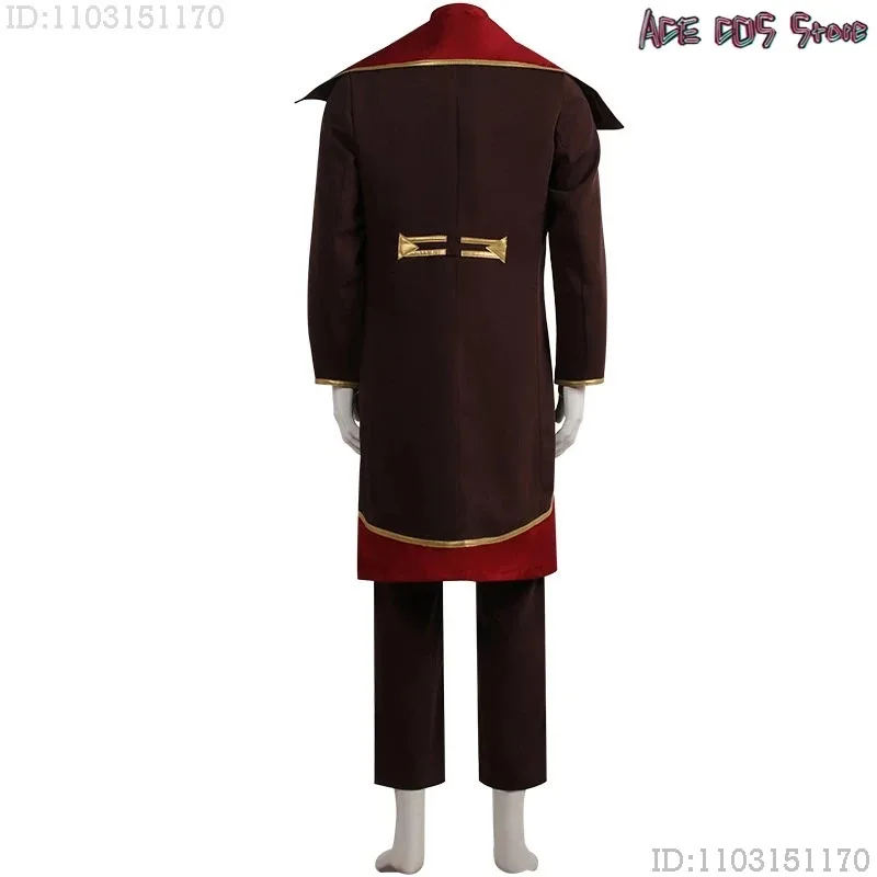 Arcane Tv Lol Silco-Disfraces de Cosplay, Chaqueta larga, uniforme de Anime, zapatos, botas, Halloween, Carnaval, traje de vino, hombre y mujer CV434H
