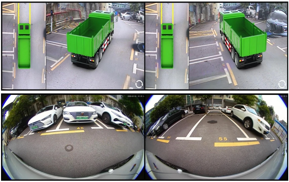 3D 360 Degree Bird View System Car Security Camera School Bus Mining Truck RV for Truck Industry