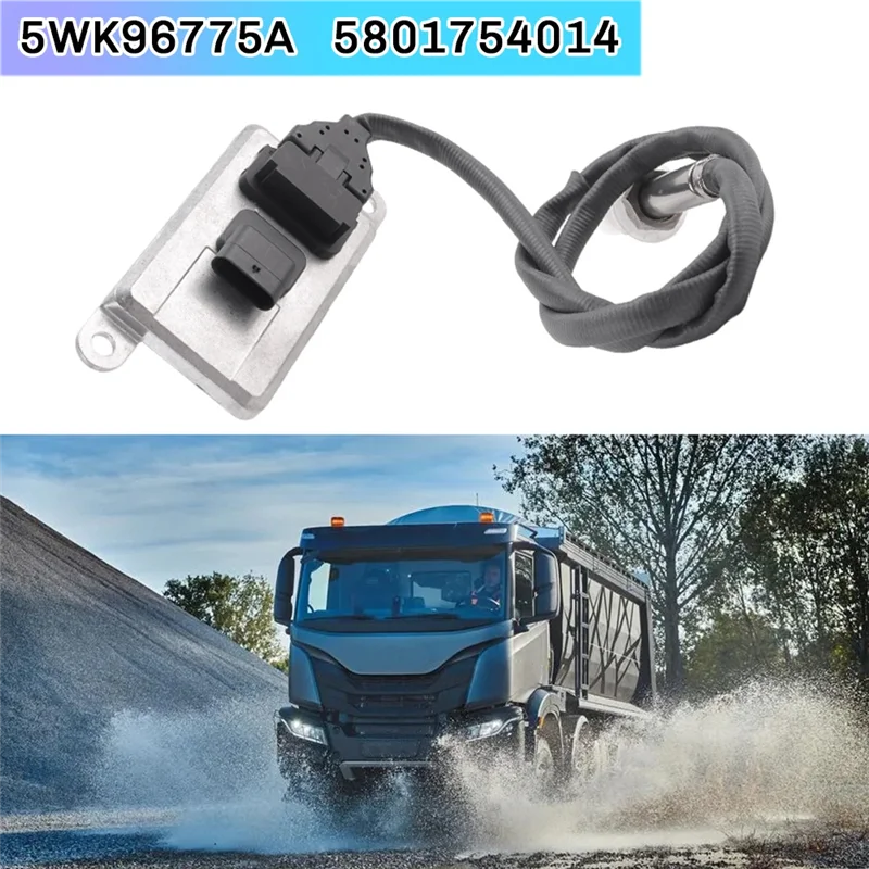 Sensor NOX 24V Baru Sensor Oksigen Nitrogen untuk IVECO Stralis Eurocargo Trakker X-way 5WK96775A 5801754014