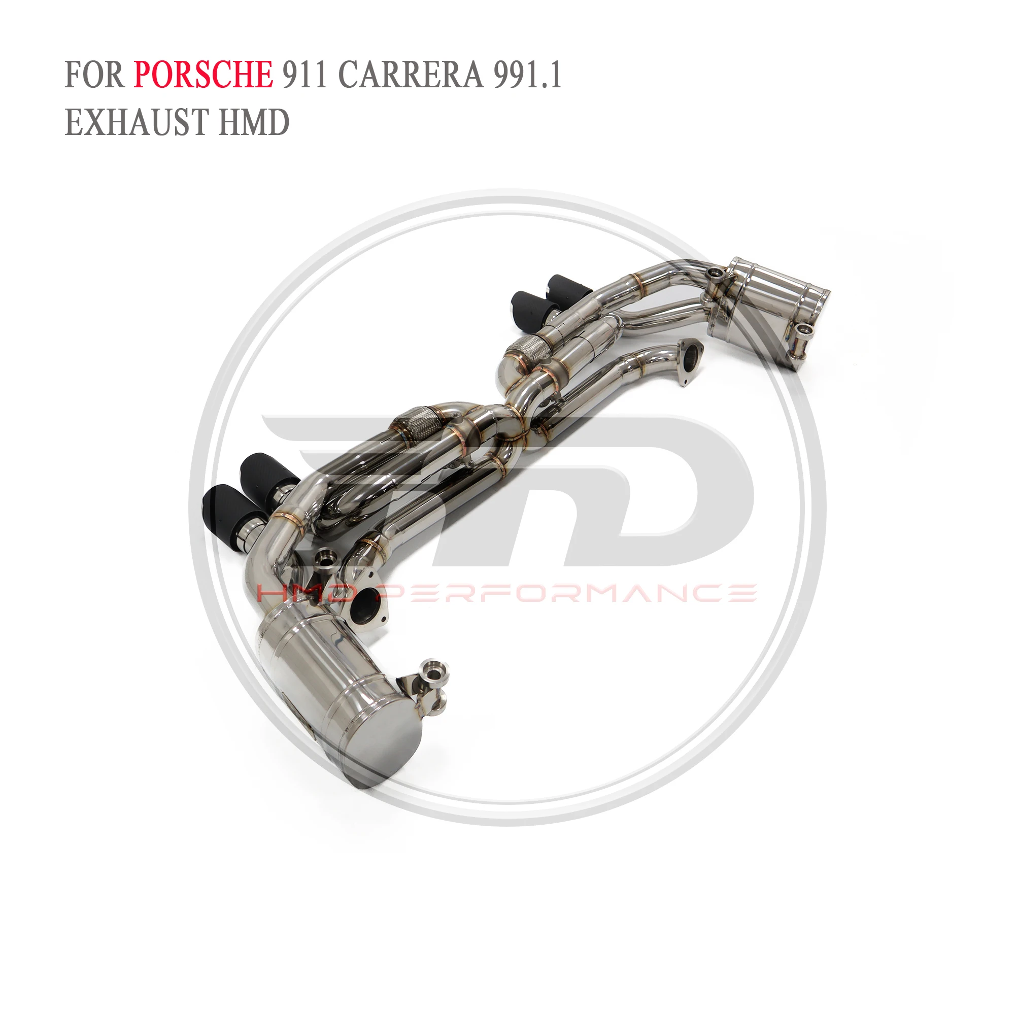 HMD Exhaust System High Flow Performance Catback for Porsche 911 carrera 991.1 Car Accessories with Valve