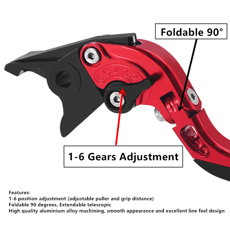 Motorcycle CNC Adjustable Folding Extendable brake clutch lever For YAMAHA TENERE 700 Tenere700 2019-2022 XTZ700 2020-2022