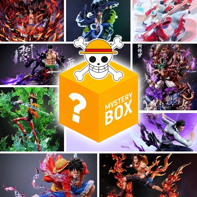 

Fantastic One Piece Anime Surprise Box - Random Luffy Zoro Sanji Chopper Figures for OP Enthusiasts