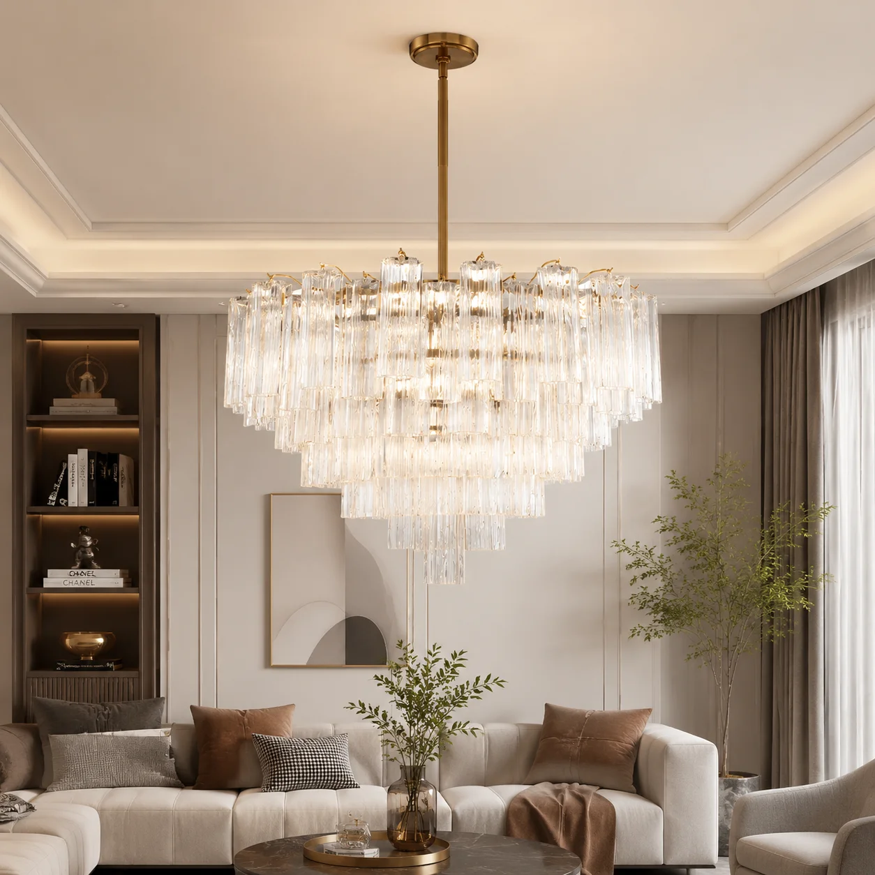 Italy Murano Glass Chandelier For Living Room Hotel Restaurant Dining Room Decor Pendant Lights Ceiling Hanging Lamp Fixture