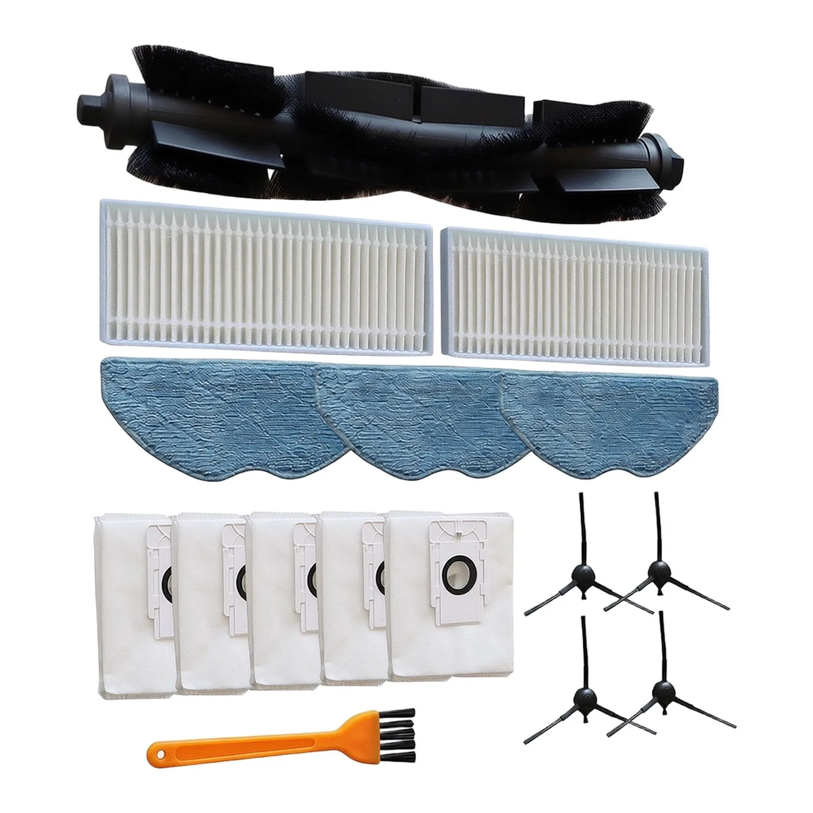 Comprehensive Cleaning Accessory Set for EZVIZ Robot Vacuums Model RE4/RE5 Including Effective Brushes & Mop Wipes