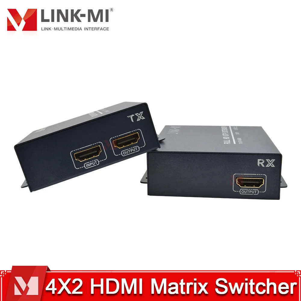 Удлинитель HDMI 1080P через кабель Cat5E/6, до 120 м, поддержка USB-клавиатуры/мыши, Plug & Play, режим Point-to-Point/Cascade
