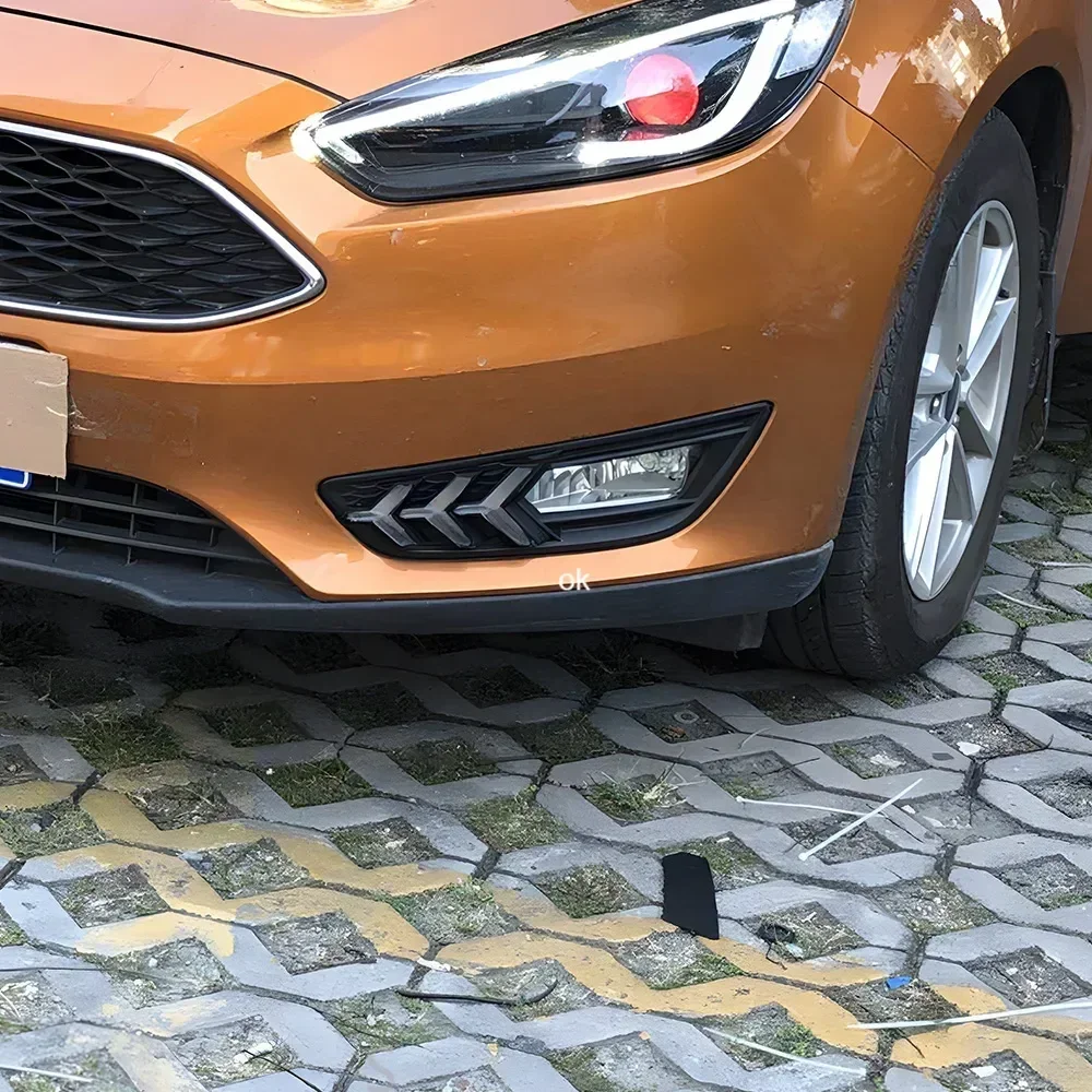 For Ford Focus 2015-2017 Front Bumper Upgrade LED Fishbone style Daytime Running Light Assembly Plug and Play Car Accessories