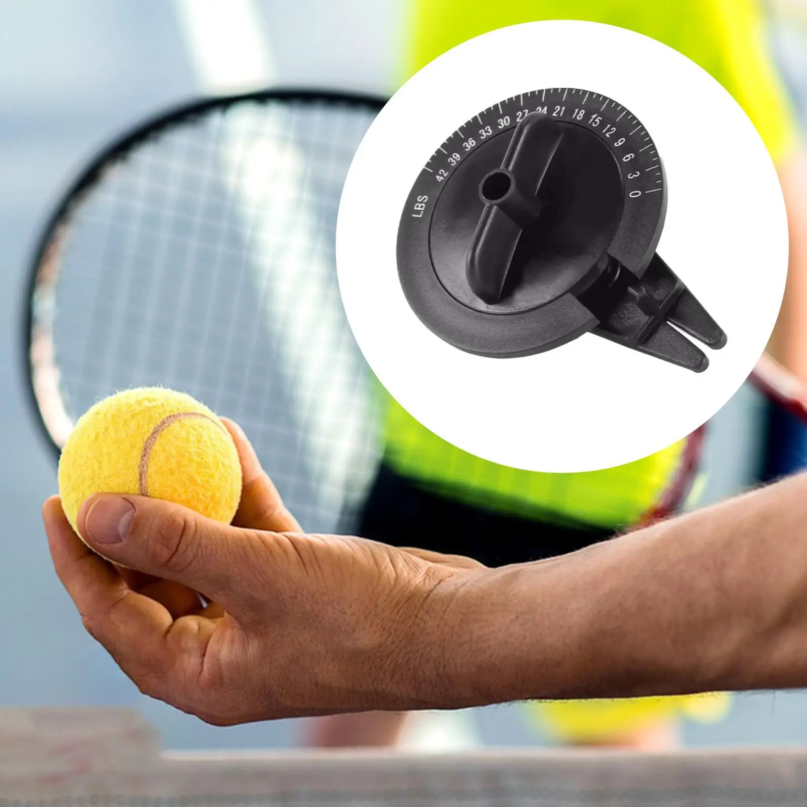 

Аксессуары для калибратора натяжения ракетки для бадминтона Компактный легкий портативный