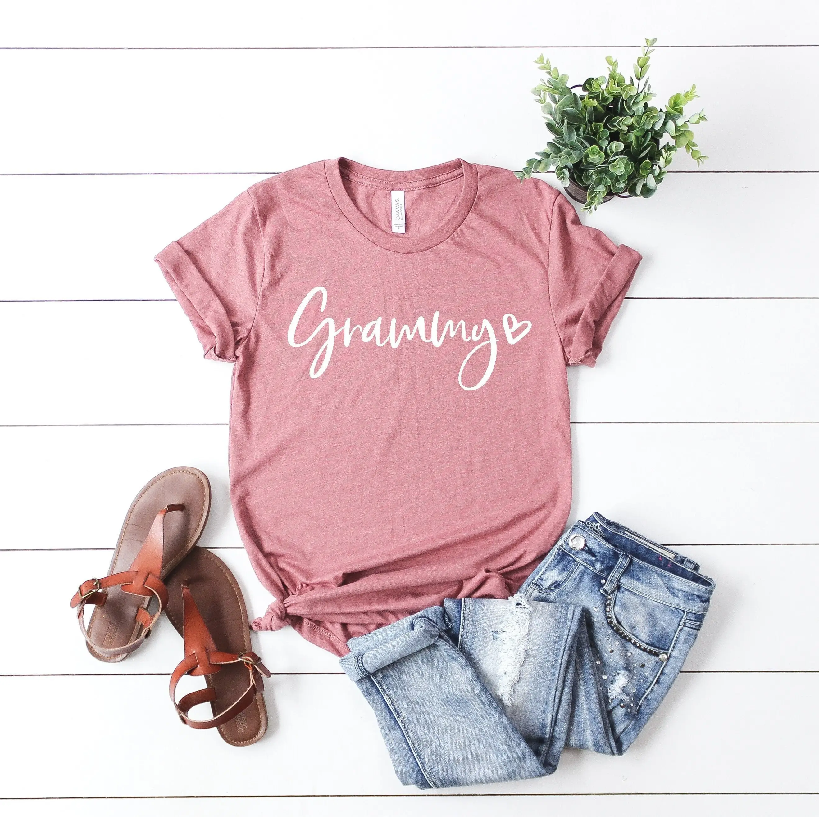 Grammy T Shirt Grandma Mothers Day for Christmas Pregnancy Announcement Grandparents Best Ever