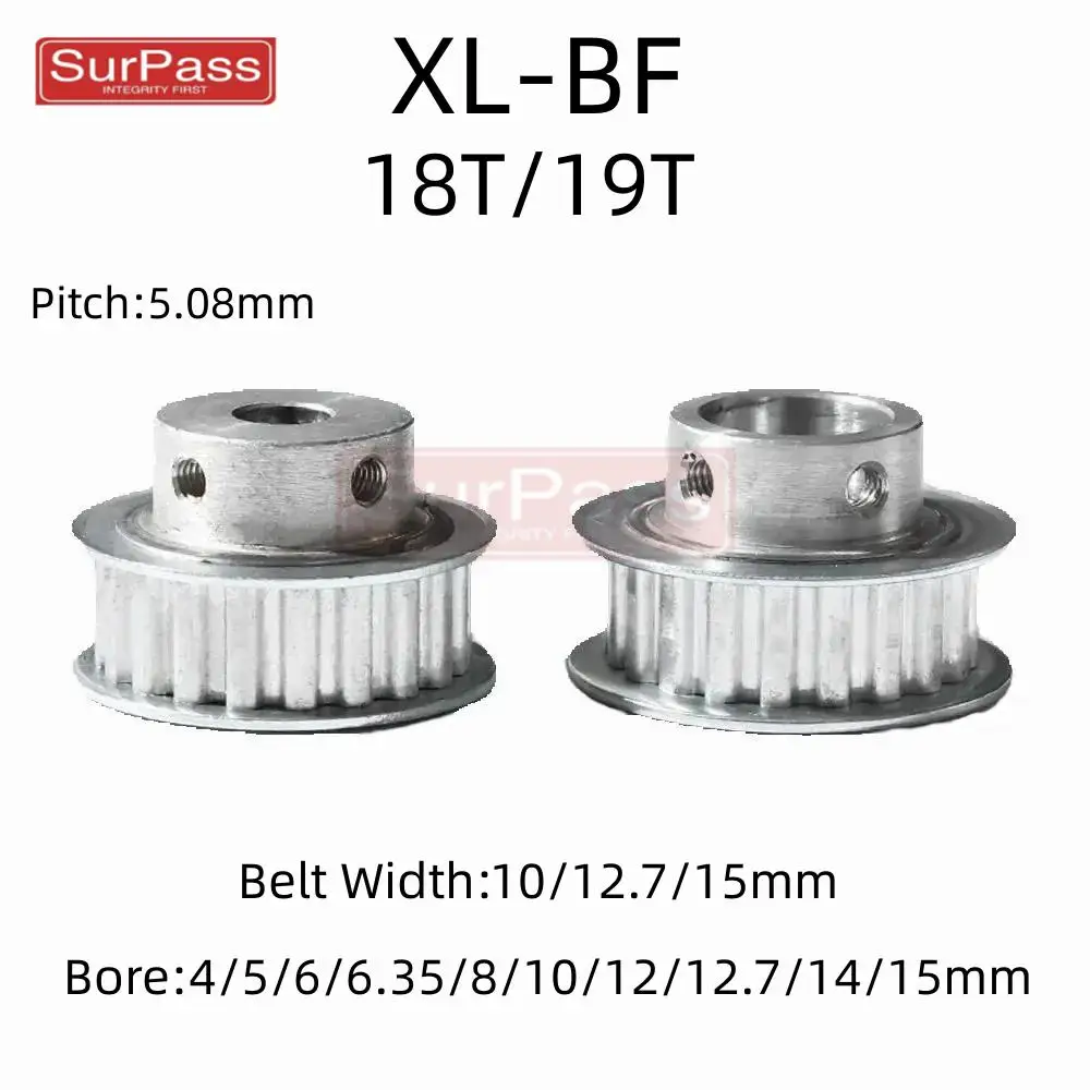 18T/19Teeth BF Type XL Timing Pulley Bore 4/5/6/6.35/8/10/12/12.7/14/15mm for 10/12.7/15mm Width Belt Used In Linear Pulley